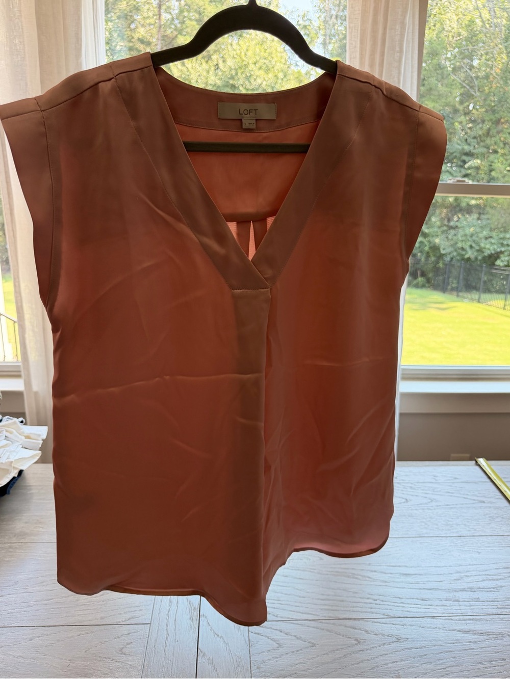 LOFT Dusty Rose V-Neck Sleeveless Camisole